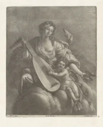Hébé et Amour sur un nuage