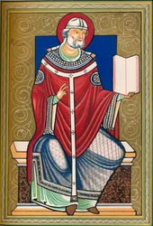 Saint avec livre, fin du 12e siècle, 1849