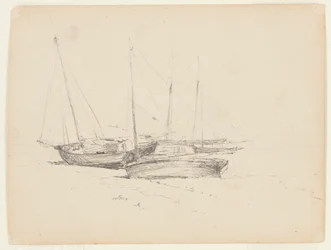 Bateaux de pêche sur le rivage
