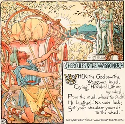 Hercule et le charretier, illustration de 