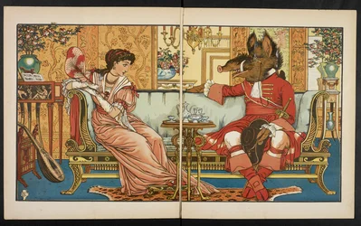 Illustration pour La Belle et la Bête