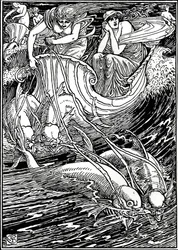 Illustration pour la Reine des Fées, c. 1890, 1897