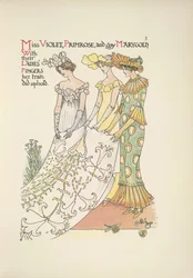 Mlle Violette, Primevère et joyeuse Marygold. Trois jeunes dames