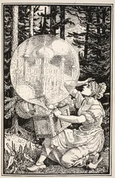 Un dôme de verre est sorti comme une bulle de savon, s