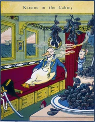 Raisins dans la cabine, scène dans une cabine d