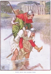Robin des Bois et Frère Tuck, vers 1920