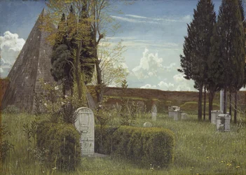 La tombe de Keats, 1873