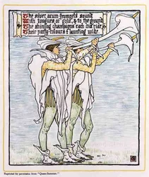 Trompettistes avec des lys, de Queen Summer