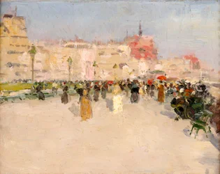 Une promenade en bord de mer, vers 1891