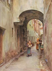 Une allée à Noli