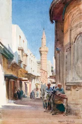 El-Gamamese, Le Caire (lithographie couleur)