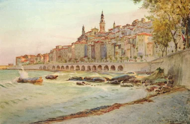 Mentone, depuis Garavan, vers 1910