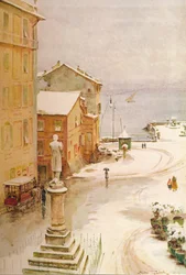 Piazza Mazzini, S. Margherita, vers 1910, 1912