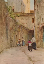 La bénédiction des maisons, vers 1910, 1912