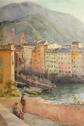 Le port de Camogli, vers 1910, 1912