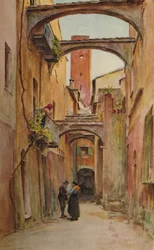 Via dello Speddale, Noli, vers 1910, 1912