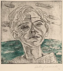 Homme à la mer (autoportrait)
