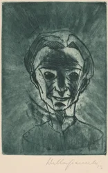 Tête souriante, Autoportrait, 1923