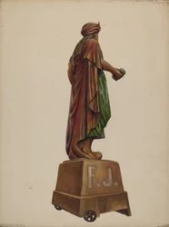 Figure de magasin de cigares, vers 1937