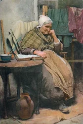 Une vieille femme cornouaillaise, vers 1880