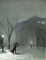 Albany sous la neige