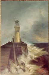 Jetée avec phare
