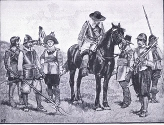 Types de soldats cromwelliens, illustration de L