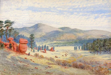Dans le parc Monument, Colorado, 1874