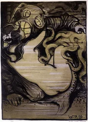 Sirène et scaphandrier, 