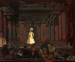 Gatti’s Hungerford Palace of Varieties. Deuxième passage de Katie Lawrence vers 1888