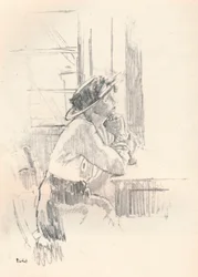 Fille songeuse, c1911 1931