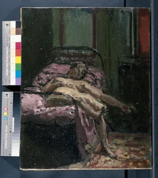 Nu sur un lit