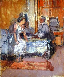 Lumière du soleil à travers des volets, v. 1912