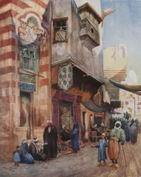 Scène de rue au Caire