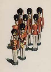 Vieux jouet peint par Walter Trier