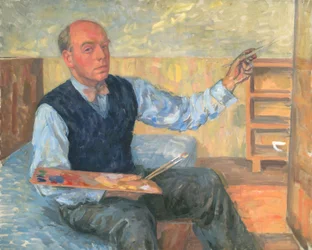 Autoportrait avec palette et pinceau