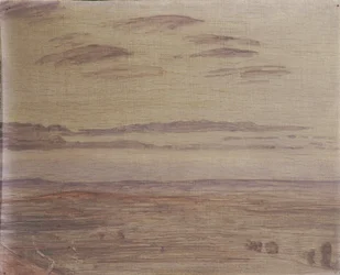 Paysage sombre près d