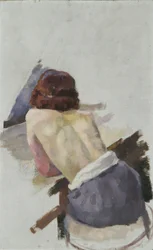 Nu féminin de dos