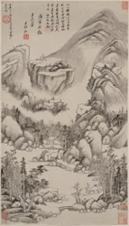 Paysage dans le style de Huang Gongwang
