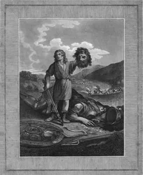 La Victoire de David sur Goliath, début du 19e siècle