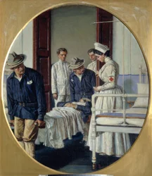 Dans un hôpital militaire