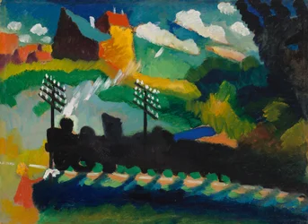 Chemin de fer près de Murnau