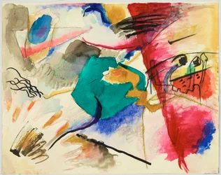 Étude pour « Image au centre vert », également appelée « Aquarelle pour Image au centre vert », feuille 5 du carnet de croquis