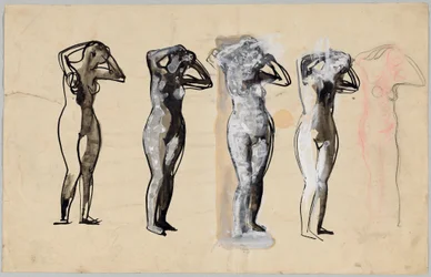 Cinq nus féminins