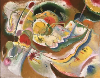 Kandinsky - Petite peinture avec du jaune (improvisation), 1914