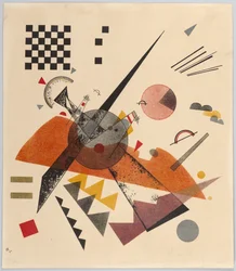 Komposition mit Schachbrett Orange, 1923