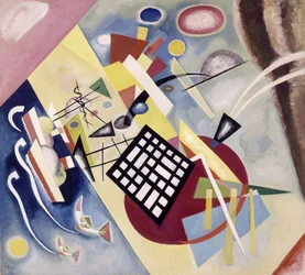 "La grille noire" Peinture de Vassily Kandinsky