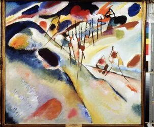 Paysage. Peinture de Vassily Kandinsky