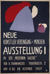 Affiche pour la 1ère exposition de la Neue Künstlervereinigung München, 1909