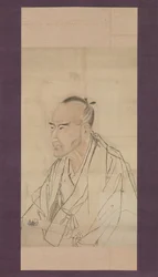 Esquisse pour le portrait de Tachihara Suiken, 19ème siècle
